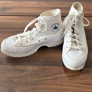 White High Top Wedge Converse